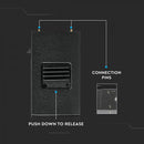 Светодиодный магнитный линейный светильник 20W(1600Lm), IP20, DC:24V, V-TAC, черный, теплый белый свет 3000K