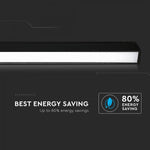 30W(2700Lm) 24V LED magnetic linear light, IP20, DC:24V, V-TAC, black, warm white light 3000K