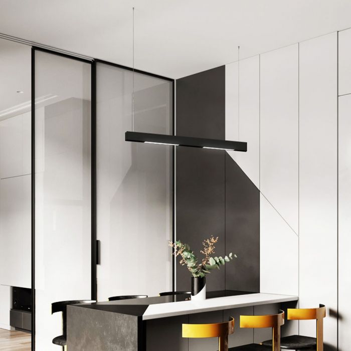 30W(2700Lm) LED magnētiskais lineārais gaismeklis, IP20,  DC:24V, V-TAC, melns, neitrāli balta gaisma 4000K