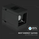 1W(35Lm) LED magnētiskais lineārais gaismeklis, IP20, DC:24, V-TAC, melns, neitrāli balta gaisma 4000K