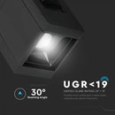 1W(35Lm) LED magnētiskais lineārais gaismeklis, IP20, DC:24, V-TAC, melns, neitrāli balta gaisma 4000K