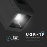 1W(35Lm) LED magnetisk linjär armatur, IP20, DC:24, V-TAC, svart, neutralvit 4000K