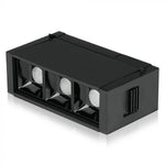 3W(240Lm) 24V LED magnētiskais lineārais gaismeklis, IP20, V-TAC, melns, silti balta gaisma 3000K
