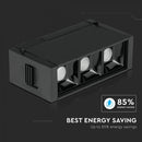 3W(240Lm) 24V LED magnetic linear light, IP20, V-TAC, black, warm white light 3000K