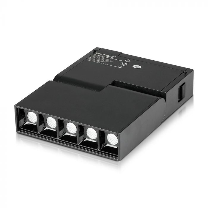 Светодиодный магнитный линейный светильник 10W(700Lm) 24V, IP20, V-TAC, черный, теплый белый свет 3000K