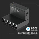 Светодиодный магнитный линейный светильник 10W(700Lm) 24V, IP20, V-TAC, черный, теплый белый свет 3000K