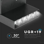 Светодиодный магнитный линейный светильник 10W(700Lm) 24V, IP20, V-TAC, черный, теплый белый свет 3000K
