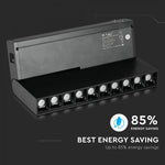 20W(1200Lm) 24V LED magnetic linear light, IP20, V-TAC, black, warm white light 3000K