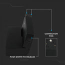 20W(1200Lm) 24V светодиодный магнитный линейный светильник, IP20, V-TAC, черный, теплый белый свет 3000K