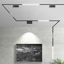 20W(1200Lm) LED magnētiskais lineārais gaismeklis, IP20,  DC:24V, V-TAC, melns, neitrāli balta gaisma 4000K