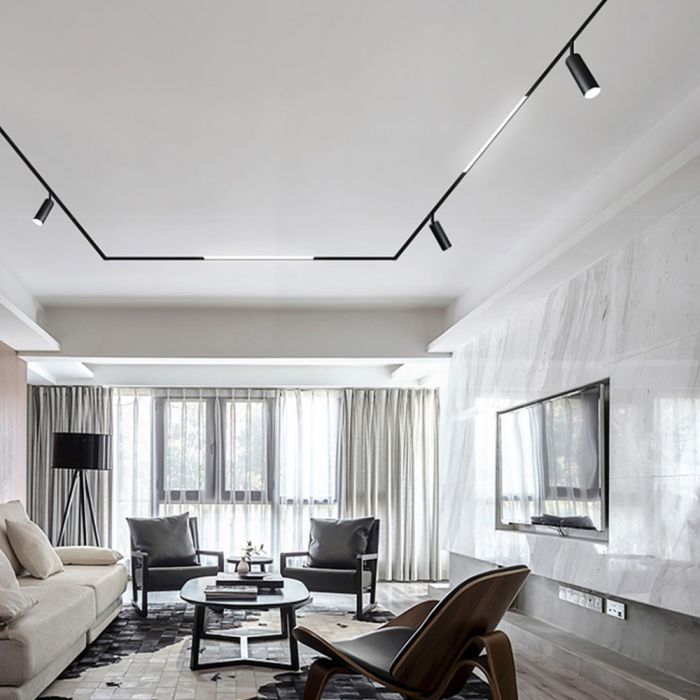 15W(900Lm) DC:24V LED magnētiskais gaismeklis, IP20, DC:24V, V-TAC, melns, silti balta gaisma 3000K