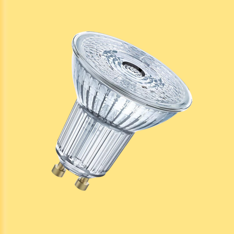 Набор из пяти лампочек - GU10 4,5W(350Lm) LEDVANCE LED Bulb, PAR16, диммируемая, IP20, теплый белый свет 3000K