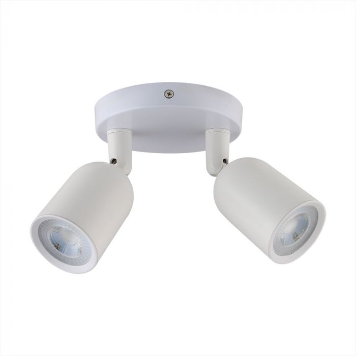 LED laevalgusti, 2XGU10, valge, V-TAC, IP20, max 2x35W