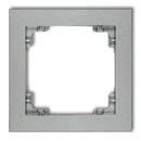 Universaalne 1-kohaline plastikust raam DECO, hõbedane metalne