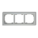 Universal 3-seater plastic frame DECO, metallic silver