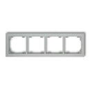 Universaalne 4-kohaline plastikust raam DECO, hõbedane metalne