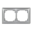 Universaalne 2-kohaline plastmassist raam DECO Soft, hõbedane metallikvärvi