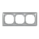 Универсальный 3-местный пластиковый каркас DECO Soft, серебристый металлик