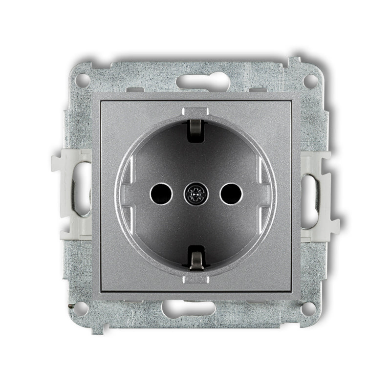 1-place socket mechanism with earthing SCHUKO 2P+Z