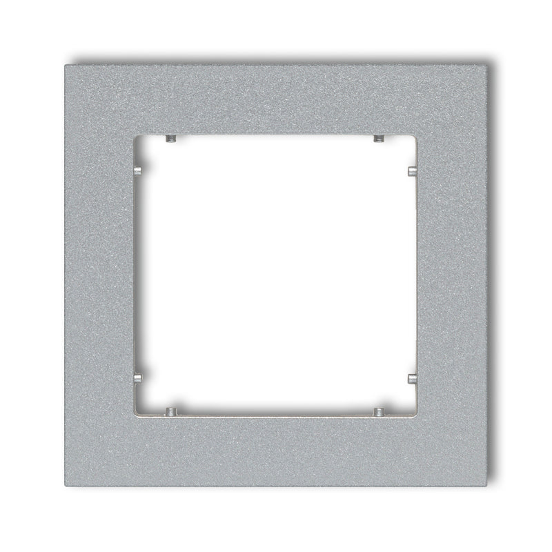 Universal 1-seater plastic frame MINI, metallic silver