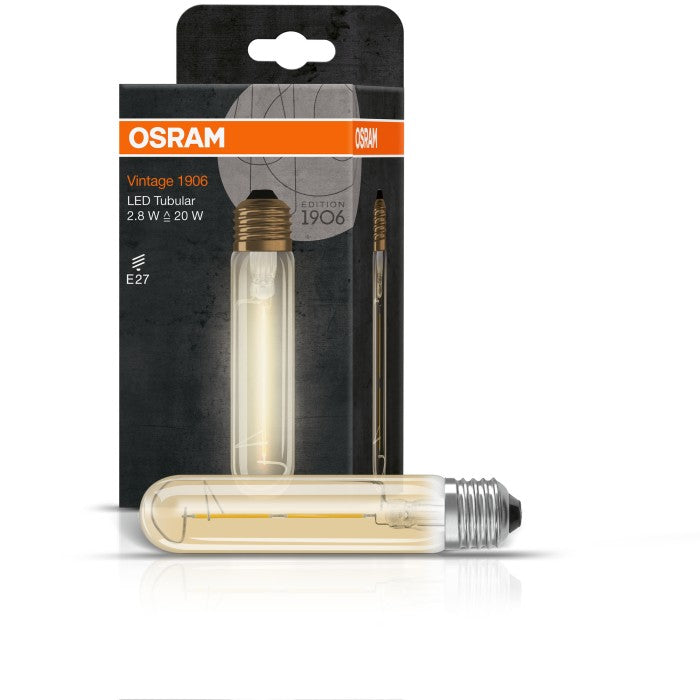 E27 2.5W(200lM) OSRAM LED Vintage Bulb, IP20, warm white light 2000K