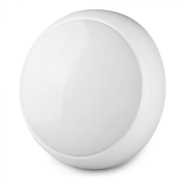 Светодиодный плакат 17W(1500Lm), белый, круглый, IP65, V-TAC SAMSUNG, с микроволновым датчиком и аварийным аккумулятором, нейтральный белый свет 4000K