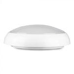 17W(1500Lm) LED plafons, balts, apaļš, IP65, V-TAC SAMSUNG, ar mikroviļņu sensoru un avārijas akumulatoru, neitrāli balta gaisma 4000K
