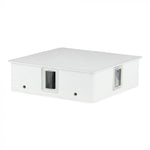 4W(440Lm) LED Fasādes gaismeklis, kvadrāta, V-TAC, IP65, alumīnija, silti balta gaisma 3000K