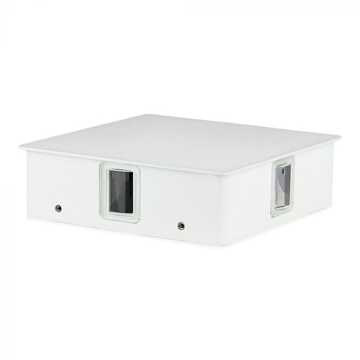 4W(440Lm) LED Facade light, square, V-TAC, IP65, aluminum, warm white light 3000K