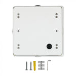 4W(440Lm) LED Fasādes gaismeklis, kvadrāta, V-TAC, IP65, alumīnija, silti balta gaisma 3000K