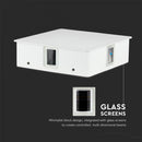 Фасадный светодиодный светильник 4W(440Lm), квадратный, V-TAC, IP65, алюминий, теплый белый свет 3000K