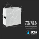 4W(440Lm) LED Fasādes gaismeklis, kvadrāta, V-TAC, IP65, alumīnija, neitrāli balta gaisma 4000K