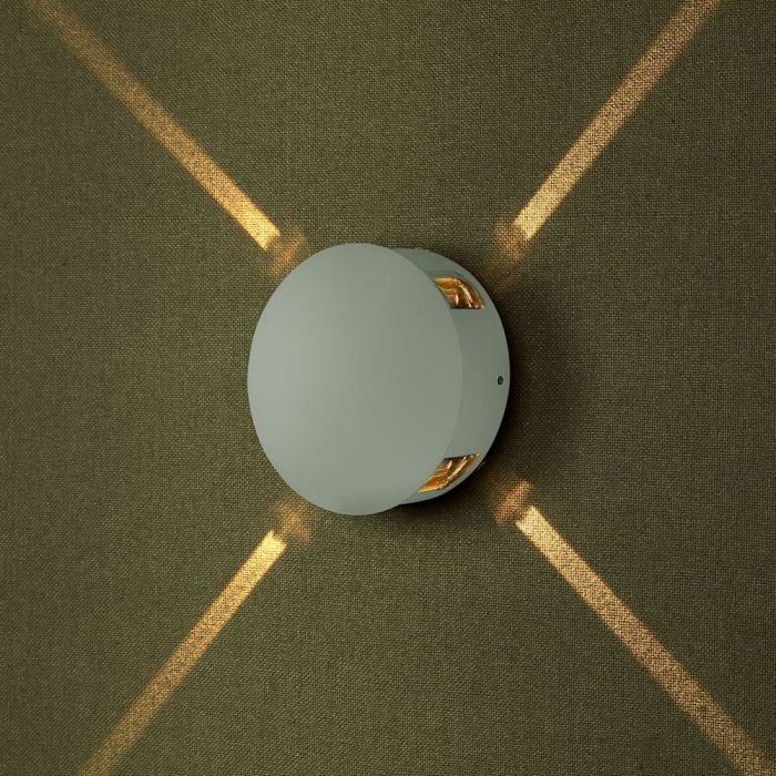 4W(440Lm) LED fassaadivalgusti, ümmargune, V-TAC, IP65, alumiinium, soe valge valgus 3000K