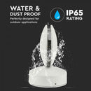 Фасадный светодиодный светильник 7W(770Lm), круглый, V-TAC, IP65, алюминий, теплый белый свет 3000K