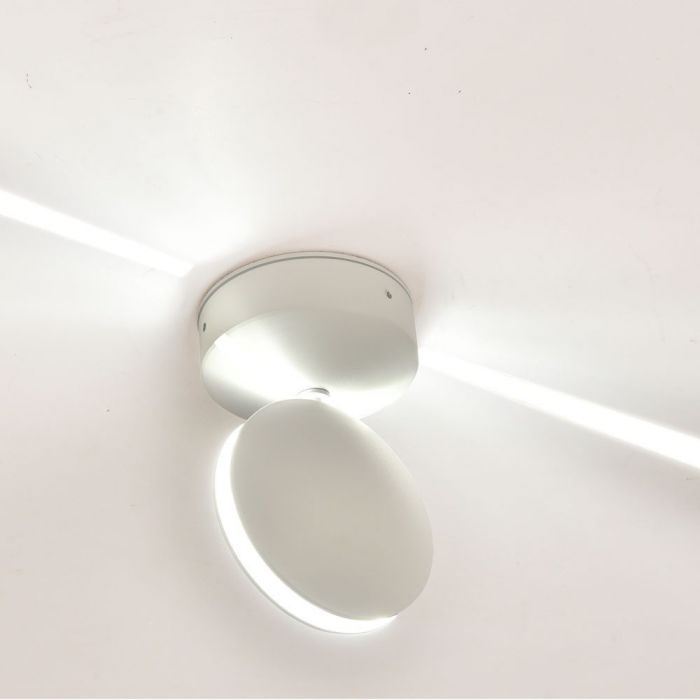 7W(770Lm) LED Facade light, round, V-TAC, IP65, aluminium, warm white light 3000K