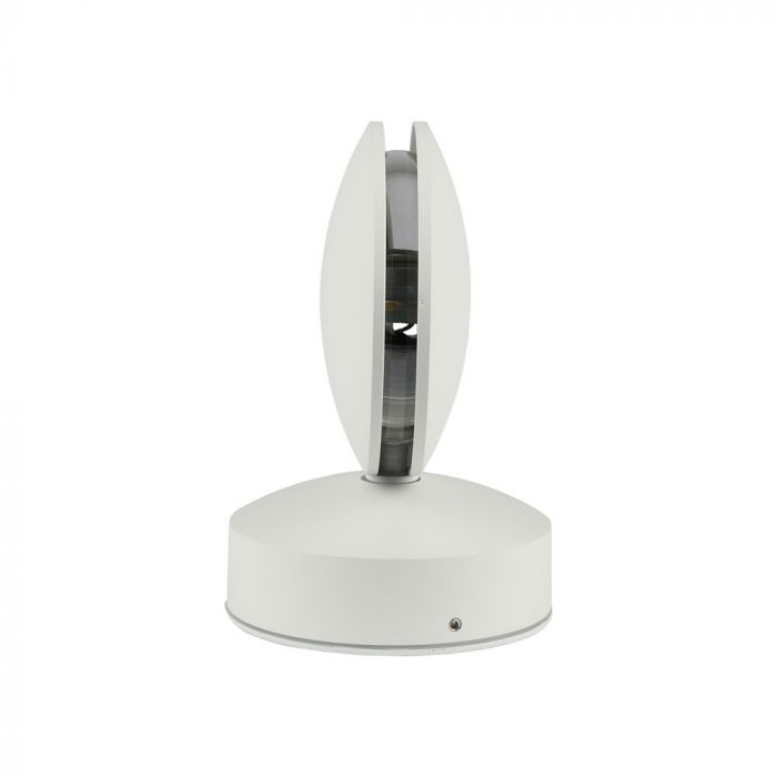 7W(770Lm) LED Fasādes gaismeklis, apaļš, V-TAC, IP65, alumīnija, silti balta gaisma 3000K