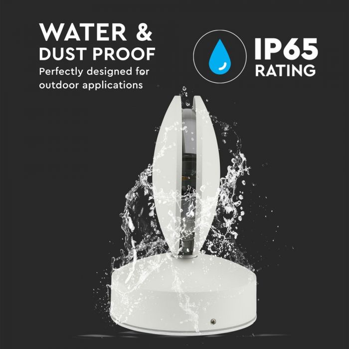 Фасадный светодиодный светильник 7W(770Lm), круглый, V-TAC, IP65, алюминий, нейтральный белый 4000K