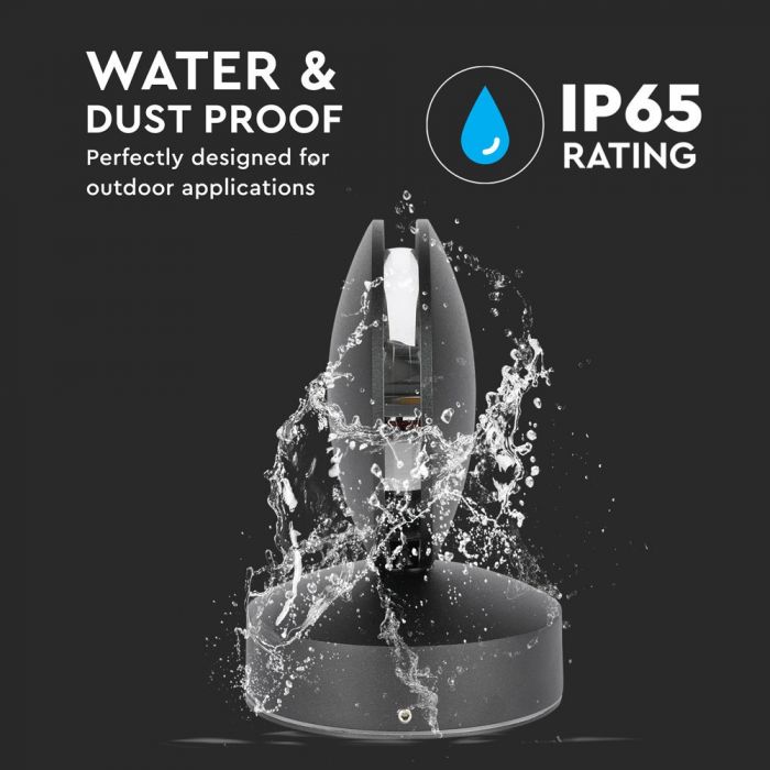 Фронтальный светодиодный светильник 7W(770Lm), круглый, V-TAC, IP65, алюминий, теплый белый свет 3000K