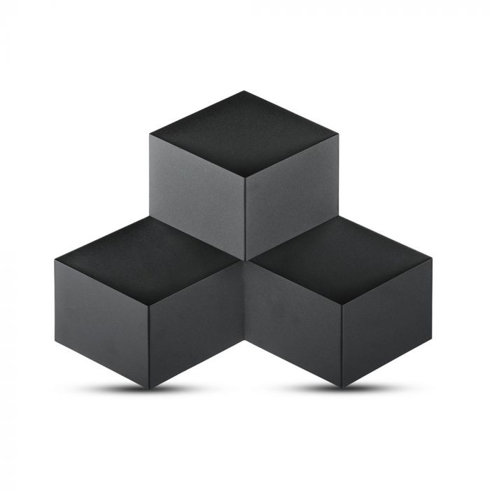 9W(990Lm) LED Sienas gaismeklis, kvadrāta, V-TAC, IP20, silti balta gaisma 3000K