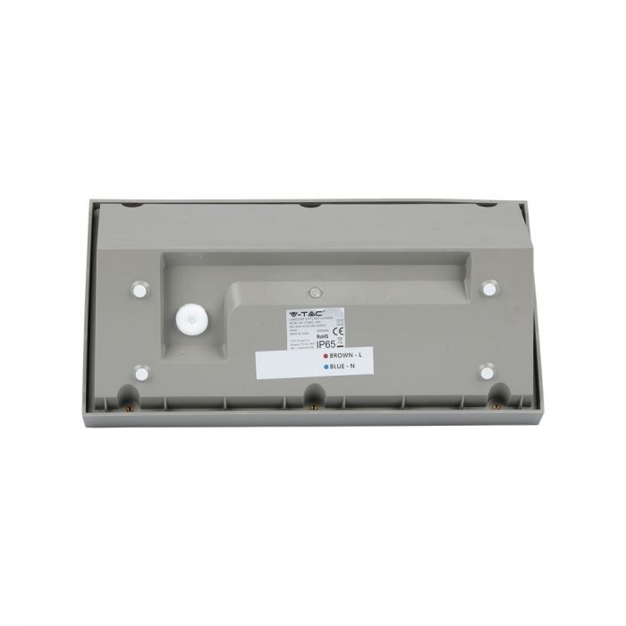 20W(1000Lm) LED-fasadarmatur, V-TAC, IP65, grå, kallvit 6400K