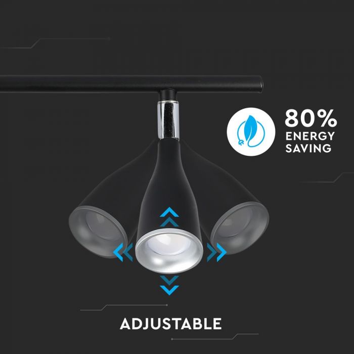 2x4,5W(680Lm) LED väggarmatur, V-TAC, IP20, varmvitt ljus 3000K