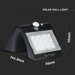 1,5W (220Lm) LED-solarmatur för husfasad med litiumbatteri, IP65, V-TAC