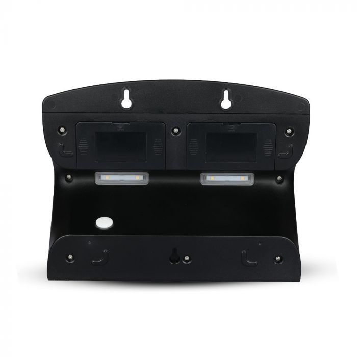 7W (850Lm) LED päikesevalgusti maja fassaadile liitiumakuga, IP65, V-TAC, neutraalne valge valgus 4000K