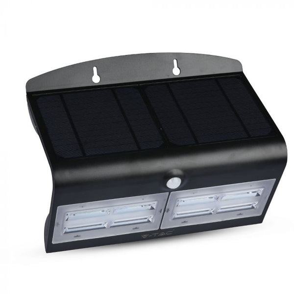 6.8W(800Lm) LED solārais gaismeklis mājas fasādei ar litija akumulatoru, IP65, V-TAC