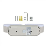 12W(1320Lm) LED dubbel frontarmatur, V-TAC, IP65, varmvitt ljus 3000K