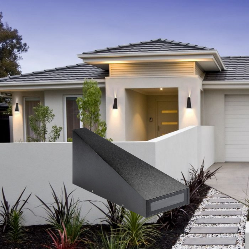 Фасадный светодиодный светильник 6W(660Lm), двунаправленный, IP65, V-TAC, теплый белый свет 3000K