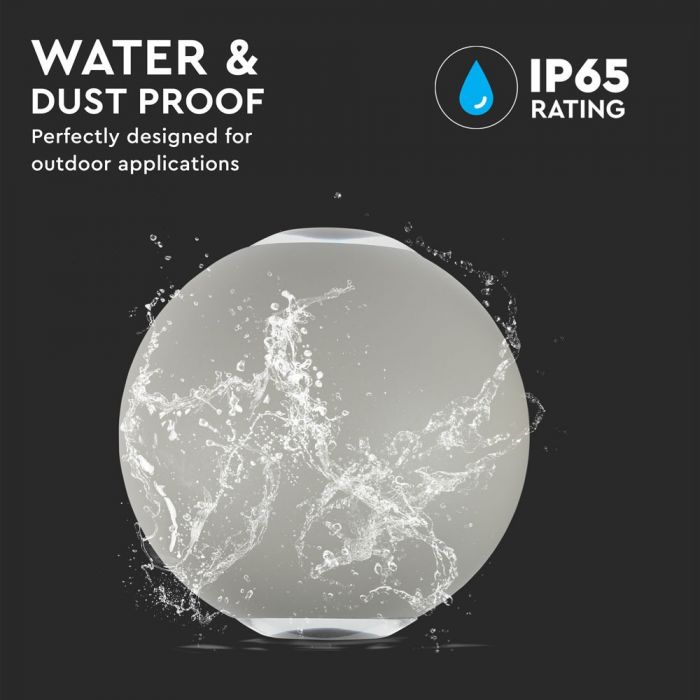 6W(660Lm) LED Fasādes gaismeklis, divu virzienu, IP65, V-TAC, silti balta gaisma 3000K