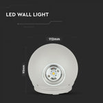 6W(660Lm) LED-fasadarmatur, dubbelriktad, IP65, V-TAC, neutralvit 4000K