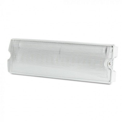 3W(140Lm) LED AVĀRIJAS izeja, V-TAC SAMSUNG, IP65, garantija 5 gadi, auksti balta gaisma 6400K