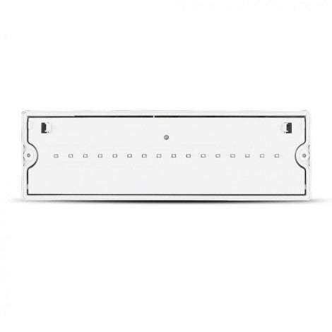 3W(140Lm) LED AVĀRIJAS izeja, V-TAC SAMSUNG, IP65, garantija 5 gadi, auksti balta gaisma 6400K